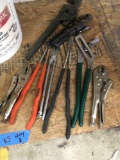 Channel Lock pliers, Vise grips, & misc.