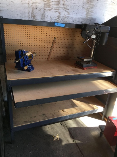 Work Bench Gorilla rack w one drawer Items on it not included