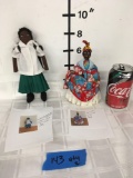 Vintage. Bequi Caribbean and colonial dolls