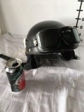 Bell helmet with goggles
