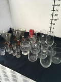 Lot of Assorted glassware