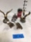 Assorted eagle figurines (6 pieces)
