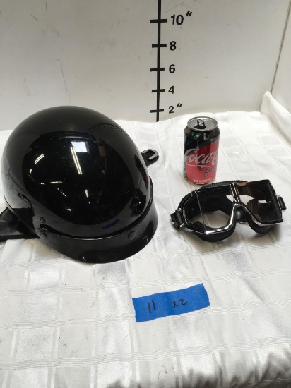 M/C Helmet Size small Aeon & Emgo goggles