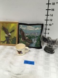 Eagles mixed items Cup, Print,Pillow, Statue (4 pieces)