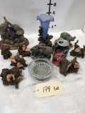 Lot. Assorted elephant figurines (11 pieces)