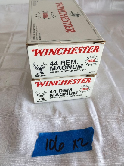 Winchester .44 rem Magnum. 100 rounds