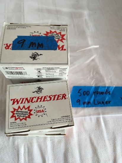 Winchester 9mm Luger. 500 rounds