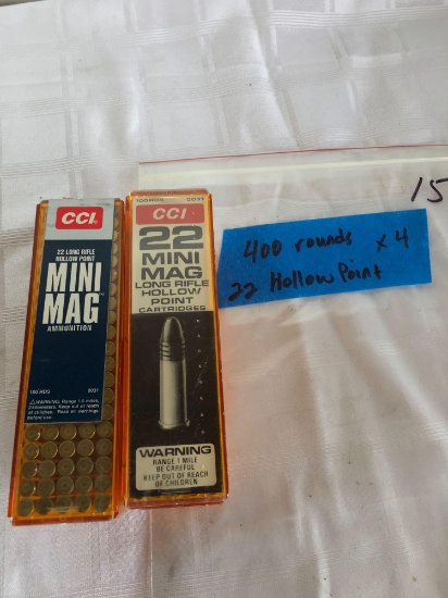 CCI .22 cal Hollow Point  400 Rounds