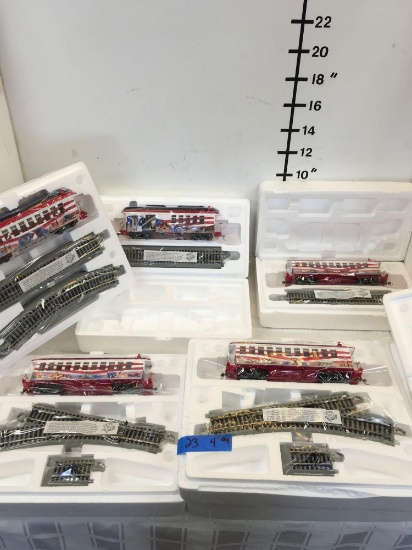 Car train sets. 5 sets. All with certificate see pics