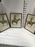 Western Cowboy & Native American Framed Frederic Remington prints (3 pieces)
