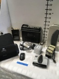 Vintage Electronics - Unisonic cassette recorder, Zenith radio, HP base, sharpener, etc