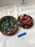 Mixed Glass Marbles & Game Chips
