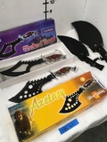 Medieval Knight and Axetasy Knives, see pics for model number and other info