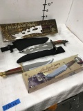 New Eradicator and Sam Houston Bowie Knives, see pics for model number and other info