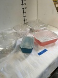 3) Corning Ware dishes with lids 2) Pyrex dishes with lids