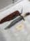 Randall Made Bowie Knife with Stag Handle and Sheath