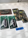 New 2) AccuSharp tool sharpener 1) vista 2) Deer Head tactical folding knives