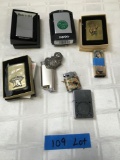 Assorted lighters. 8 pieces