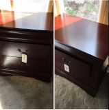 2 Drawer night stands Cherry Wood Veneer