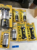 Lomax assorted lanterns/ flashlights. 7 pieces