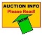 ***AUCTION LOCATION, PREVIEW, PICK UP DATES,ETC. DO NOT BID ON THIS LOT!!**