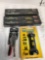 Metal Mulisha, SAE & Metric socket rail set, Locking pliers, Lomax flashlight. 5 pieces
