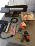Sears/ craftsman cut n clamp set, motorized scroll saw, razor planer,etc