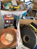 Household Repair items, 50 Ft Copper tubing, Cooler pump, Security Latches etc