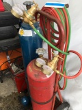 Acetylene / Oxygen, Brazing, Cutting Outfit with Cart