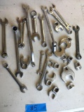 Box End Wrenches & 3/8 Drive Crows Feet Tools