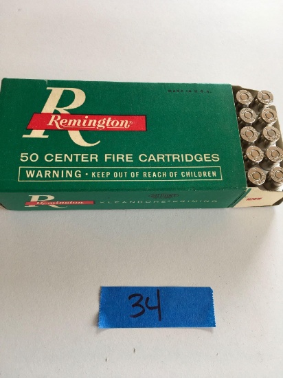 Remington, .45 auto, 50 center fire cartridges