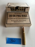 Ammo US mil spec, 40 rounds, 30-06