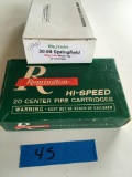 Remington and Military 30-06 cartridges. 40 rounds