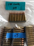 Ammo .223 cartridges 100 rounds