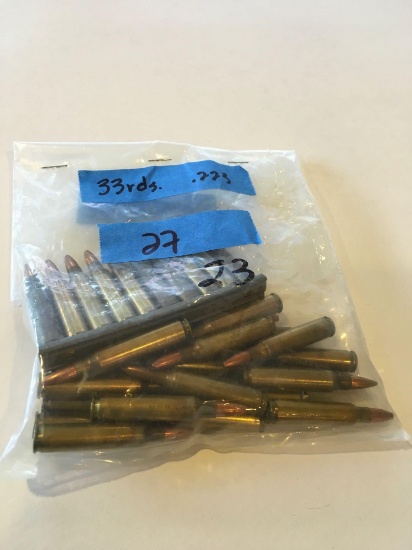 Ammo: .223 Cal 33 rounds