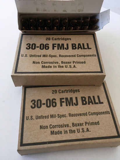 Ammo: 30-06 FMJ Ball, 80 rounds