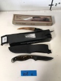 New Maxam and Trophy Stag knives With sheath See pic for kife info(size, material, etc)