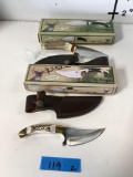 New Whitetail Cutlery knives with sheaths