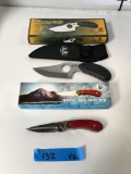 New Skinner Knife with sheath and White Rail Skinner Knife See pic for kife info(size, material, et