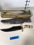 New Whitetail Cutlery Knife with sheath See pic for kife info(size, material, etc)