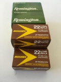 Ammo: Remington and Mohawk, .22 long rifle, 350 rounds