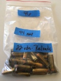 Ammo: .44 amp, 22 rounds - reloads