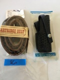 Cartridge belt, holster