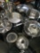 Lot. Assorted pots, pans, colanders