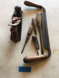 Lot Assorted Woden handle tools