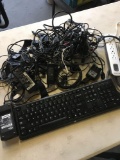 Chargers, Adapters, Keyboard, Cables & misc. electronics