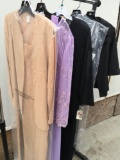 Size M, L, XL gowns and suit . 5 pieces. See pics for style