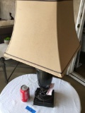 27? T side lamp with shade. Works