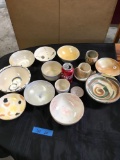 Assorted bowls/ deco
