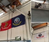 Military banners. 4 pieces